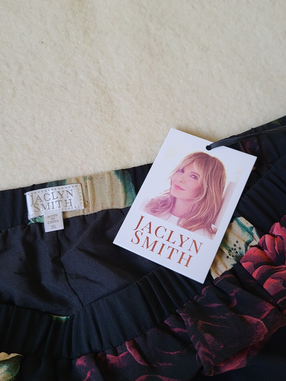 NWT Black Floral Whimsigoth Maxi Skirt Women's Size XL Sheer Layers Lined - Picture 7 of 13